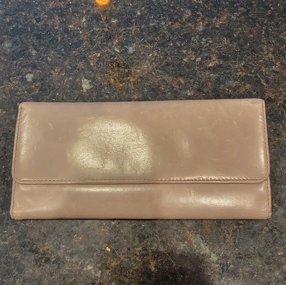 HOBO Brand Trifold Leather Wallet